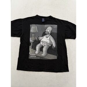 The Simpsons Homer Simpson 1995 Movie Merch Vintage Rare Retro Old Shirt Size L